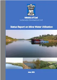 Mine Water Utilization Status Report – Format Circulated to Coal Companies by Moc