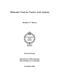Molecular Tools for Nucleic Acid Analysis