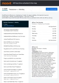 409 Bus Time Schedule & Line Route