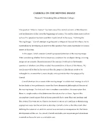 Carroll on the Moving Image (Wartenberg)