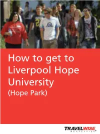 How to Get to Liverpool Hope University