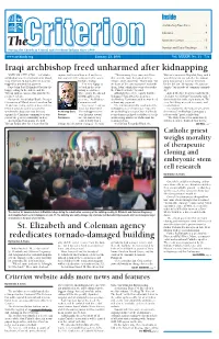 Iraqi Archbishop Freed Unharmed After Kidnapping
