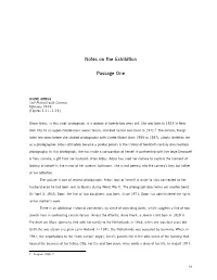 Notes on the Exhibition Passage