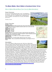 The Mack Walks: Short Walks in Scotland Under 10 Km Muir Of