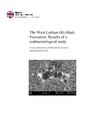 The West Lothian Oil-Shale Formation: Results of a Sedimentological Study