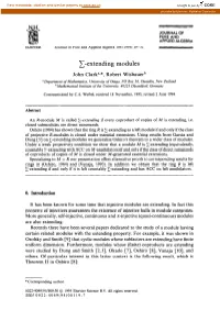 X-Extending Modules