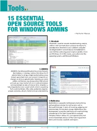 15 Essential Open Source Tools for Windows Admins – Raj Kumar Maurya
