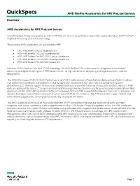 AMD Firepro Accelerators for HPE Proliant Servers Overview