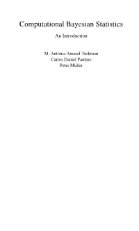 Computational Bayesian Statistics
