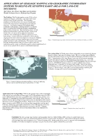 Application of Geologic Mapping and Geographic Information Systems To