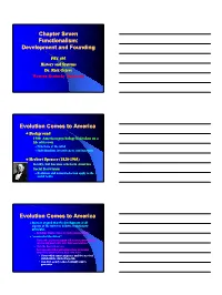Chapter Seven Functionalism: Development and Founding