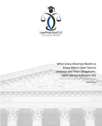 Open Source Software 101