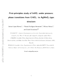 Phase Transitions from Crvo4- to Agmno4-Type Structure