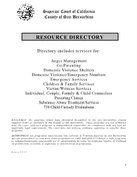 Resource Directory