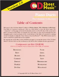 View the Table of Contents