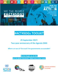 Act4sdgs TOOLKIT ​ ​