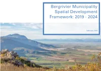 Bergrivier Municipality Spatial Development Framework: 2019 - 2024