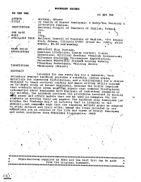 In Search of Ernest Hemingway:A Mod,,,,Ifor Teachinga Literature Seminar