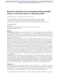 Mechanical Demands of the Two-Handed Hardstyle Kettlebell Swing in Novice Older Adults: an Exploratory Profile