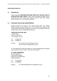 RINGKASAN EKSEKUTIF 1.0 PENGENALAN Projek Ini Bertajuk