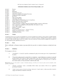 915-1 Improper Termination Practices Model Act