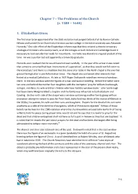 Chapter 7 – the Problems of the Church (C. 1580 • 1640)