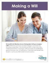 Making a Will