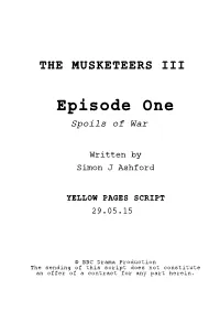 Musketeers Iii Ep 1 Yellow Pages Script
