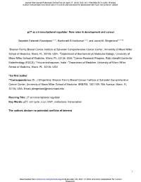 P27 As a Transcriptional Regulator: New Roles in Development and Cancer