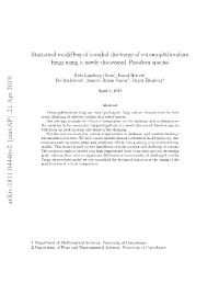 Statistical Modelling of Conidial Discharge of Entomophthoralean Fungi Using a Newly Discovered Pandora Species