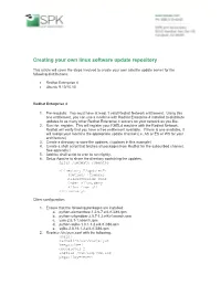 Creating Your Own Linux Software Update Repository