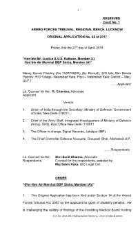 O.A. No. 28 of 2017 Manoj Kumar Pandey (D-Pension).Pdf