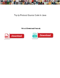 Tcp Ip Protocol Source Code in Java