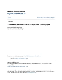 Accelerating Transitive Closure of Large-Scale Sparse Graphs