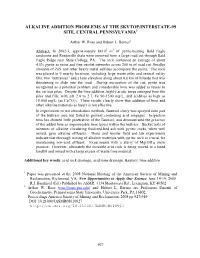 Alkaline Addition Problems at the Skytop/Interstate-99 Site, Central Pennsylvania1
