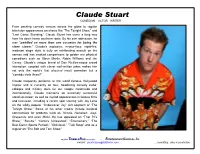 Claude Stuart COMEDIAN – ACTOR - WRITER