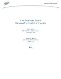 How Teachers Teach: Mapping the Terrain of Practice