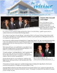 Students Mix It up with Local Judges