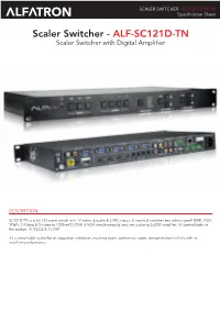 ALF-SC121D-TN Specification Sheet