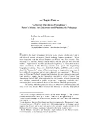 Chapter Four — 'A Sort of Chivalrous Conscience': Pater's Marius the Epicurean and Paederastic Pedagogy