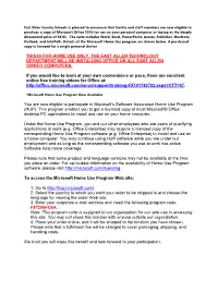 EACS Microsoft Office Offer