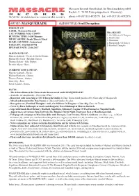 MASQUERADE ALBUM TITLE: Soul Deception FORMAT: CD LABEL: Massacre Records CAT