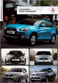 Mitsubishi Modellprogramm