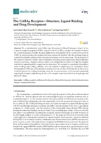 The GABAB Receptor—Structure, Ligand Binding and Drug Development