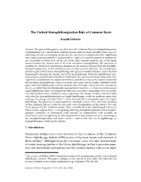 The Unified Monophthongization Rule of Common Slavic