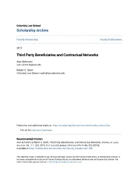 Third Party Beneficiaries and Contractual Networks