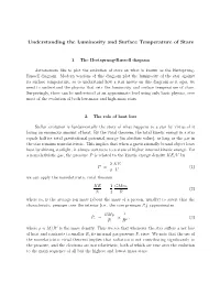Understanding the Luminosity and Surface Temperature of Stars