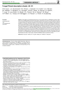 Fungal Planet Description Sheets: 69–91