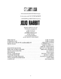 &lt;I&gt;Jojo Rabbit&lt;/I&gt;