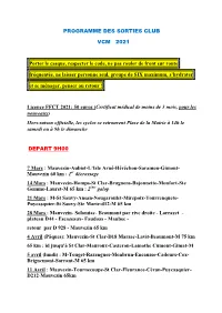 Programme Sorties Club Route 2021 1